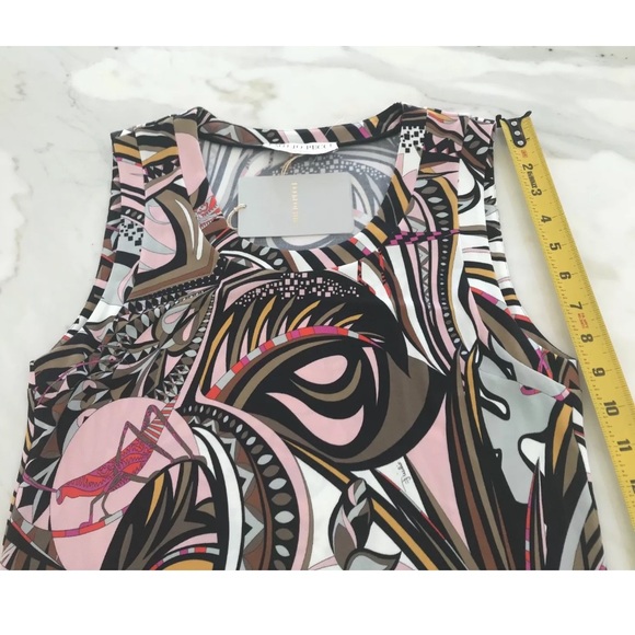 EMILIO PUCCI GRASSHOPPER PRINT MAXI DRESS US 6 / IT 40 NWTS! - Picture 10 of 12